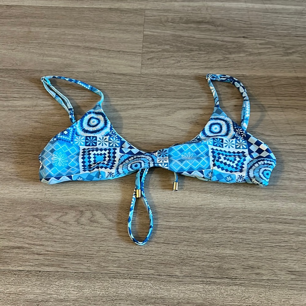Blackbough Blue Patterned Bikini Top
